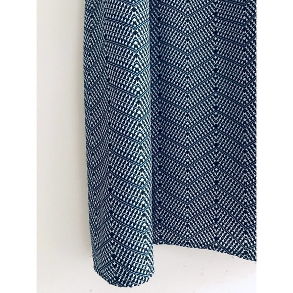 Lucky Brand | Women's Blue Sleeveless A-Line Maxi Chevron Dress Size XL - Picture 7 of 15